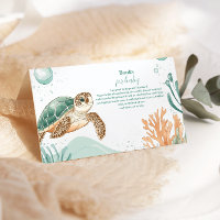 Cute Watercolor Sea Turtle Books for Baby