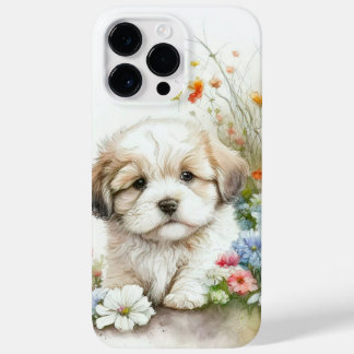 CUTE WATERCOLOR SHIH TZU PUPPY DOG Case-Mate iPhone 14 PRO MAX CASE