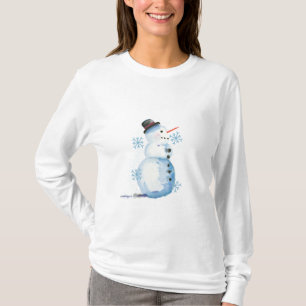 Cute Watercolor Snowman T-Shirt