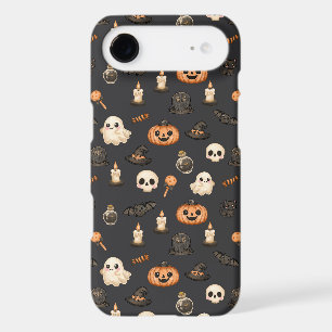 Cute Watercolor Spooky Halloween Pattern