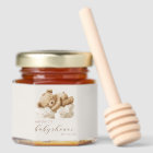 Cute Watercolor Teddy Bear Baby Shower