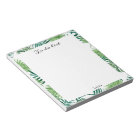 Cute  Watercolor Tropical Palm Leaves Office