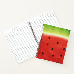 Cute Watercolor Watermelon Giant funny slice Notebook