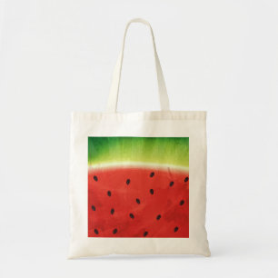 Cute Watercolor Watermelon Giant funny slice Tote Bag