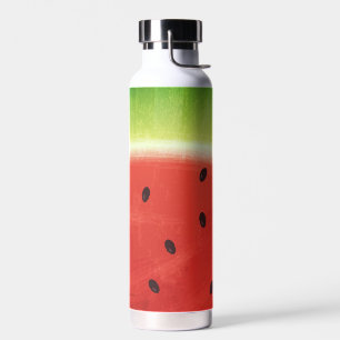 Cute Watercolor Watermelon Giant funny slice Water Bottle