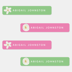 Cute Watercolor White Floral Monogram Clothing