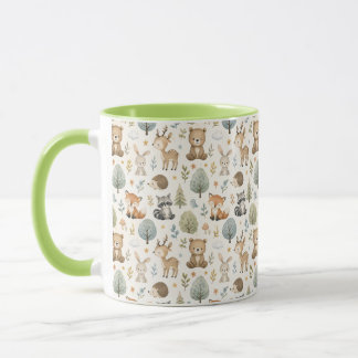 Cute Watercolor Woodland Animals - Cottagecore Mug