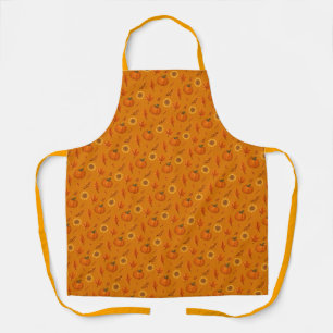 Cute Watercolour Autumn Harvest Apron