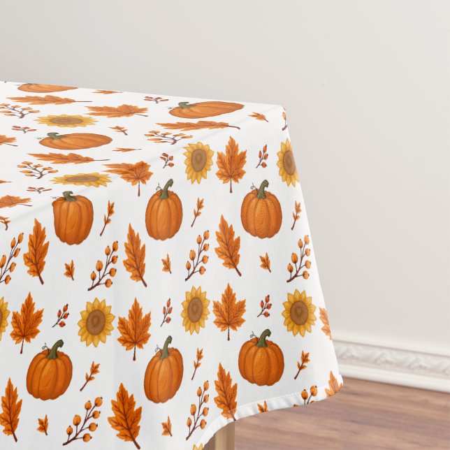 Cute Watercolour Autumn Harvest  Tablecloth (Creator Uploaded)