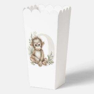 Cute watercolour baby animal alphabet Orangutan Favour Box
