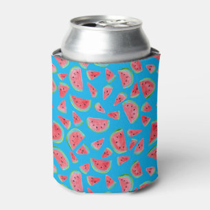 Cute watermelon can cooler - add your own text