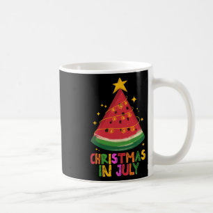 Cute Watermelon Christmas In July Kids Summer Vaca Coffee Mug