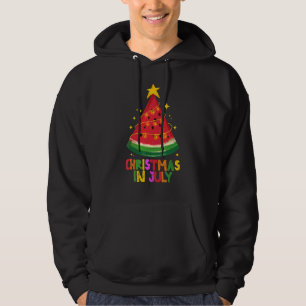 Cute Watermelon Christmas In July Kids Summer Vaca Hoodie