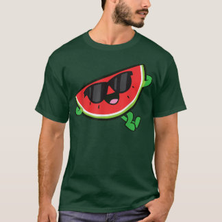 Cute Watermelon Fruit Relaing Lazy Watermelon  T-Shirt