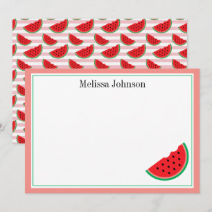 Cute Watermelon Fun Personalised Card