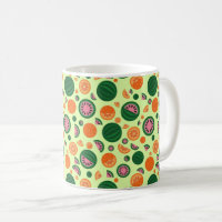 Cute Watermelon Orange Summer Fruit Pattern