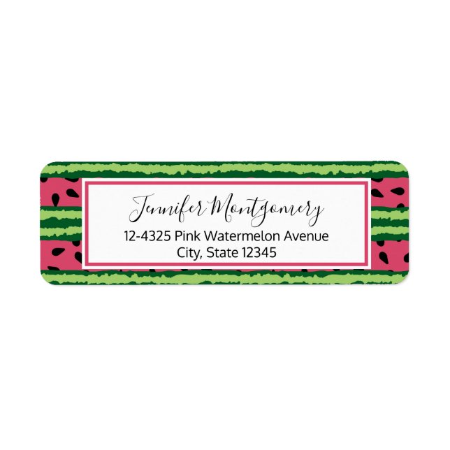 Cute Watermelon Pattern Pink & Green (Front)