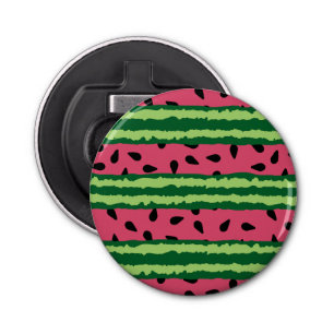 Cute Watermelon Pattern Pink & Green Bottle Opener