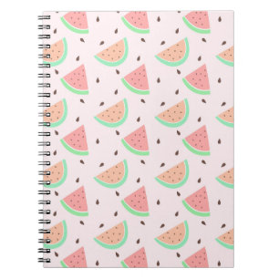 Cute Watermelon Pattern Spiral Notebook