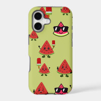 Cute Watermelon Pattern Summer Vibe iPhone Case