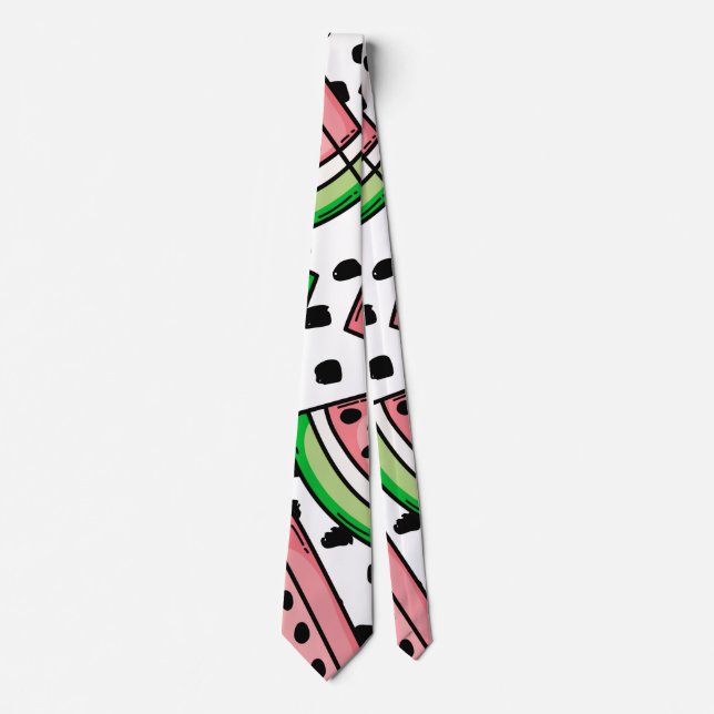 Cute Watermelon Pattern Tie (Front)