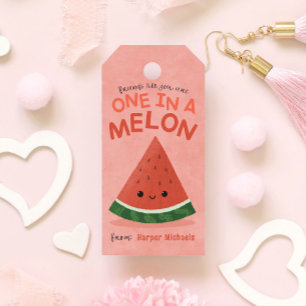 Cute Watermelon School Classroom Valentine Gift Tags