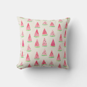 Cute watermelon: seamless watercolor pattern. cushion