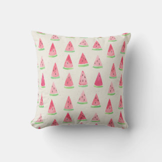 Cute watermelon: seamless watercolor pattern. cushion