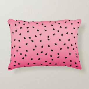 Cute Watermelon Seed Pink Decorative Cushion
