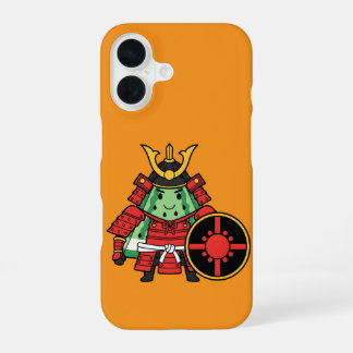 Cute Watermelon Shogun Samurai Warrior Illustratio iPhone 16 Case