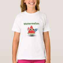 Cute Watermelon Summer Beach Character Art