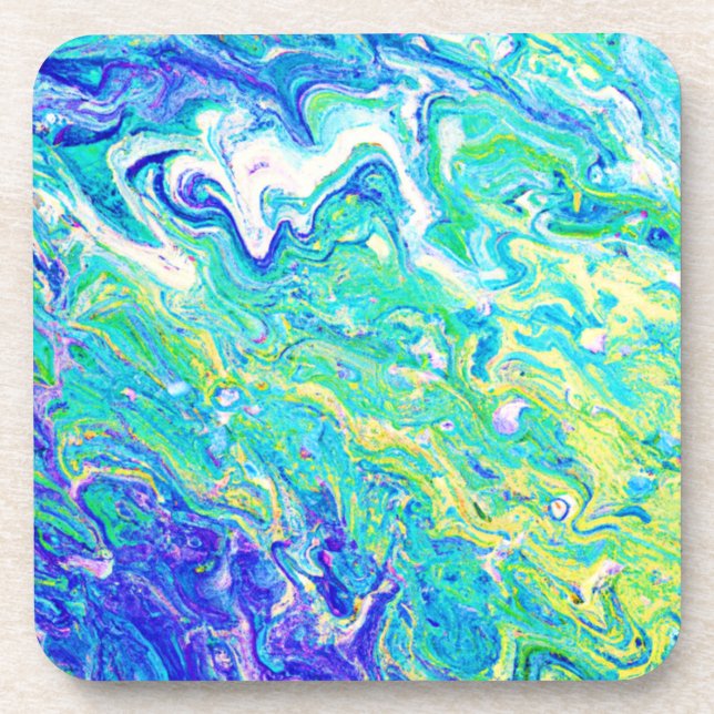 Cute Waves Patterns. Buy Now Coaster (Front)