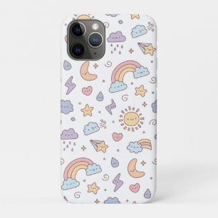Cute Weather Doodles Pattern Case-Mate iPhone Case