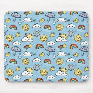 Cute Weather Mouse Pad