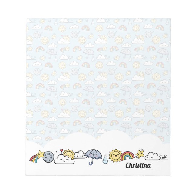 Cute Weather Notepad (Front)