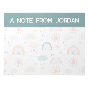 Cute Weather Pattern Notepad