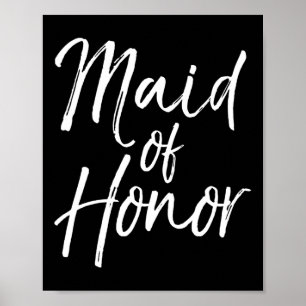 Cute Wedding Bridal Party Gift For Bridesmaid Maid Poster