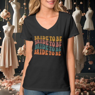 Cute wedding Bride to be word art  T-Shirt