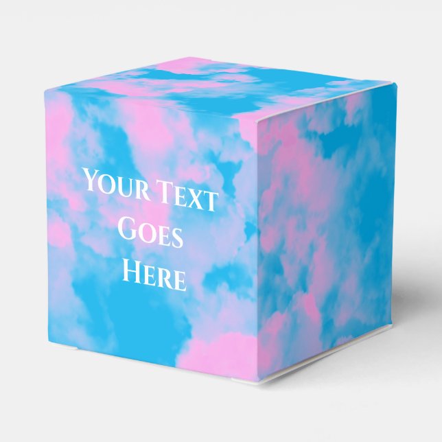 Cute Wedding Cake Favour Box (Back Side)