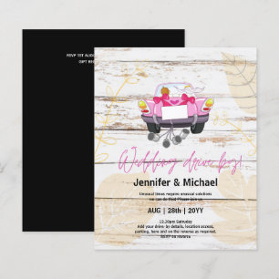 Cute Wedding Drive-By Budget Invitations