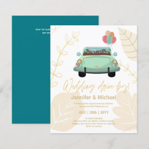 Cute Wedding Drive-By Budget Invitations