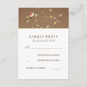 Cute Wedding RSVP Cards