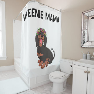 Cute Weenie Mama Weiner Dog Gift Shower Curtain