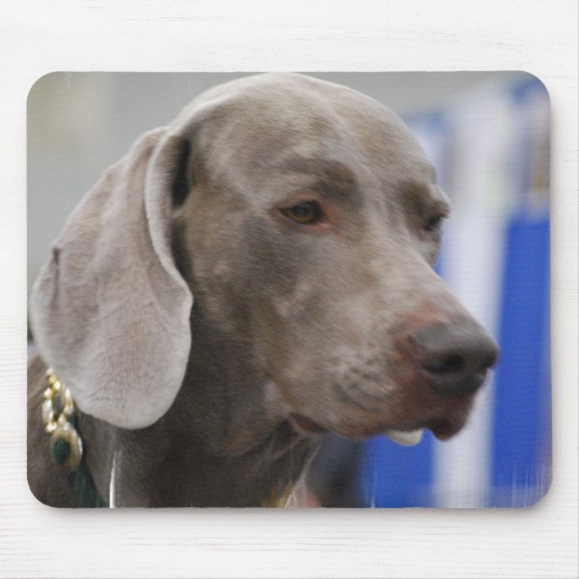Cute Weimaraner  Mouse Pad (Front)