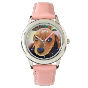 Cute Weiner Dachshund Dog Puppy Animal Girly Kids Watch