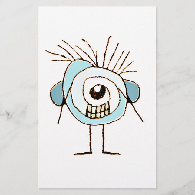 Cute Weird Caricature Illustration (Front)