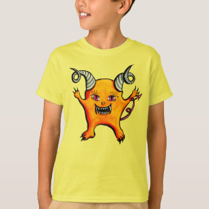 Cute Weird Horned Little Demon Creature T-Shirt