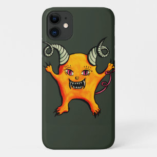 Cute Weird Horned Little Devil Creature Case-Mate iPhone Case