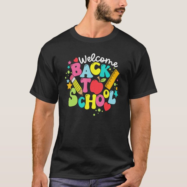 Cute Welcome Back To School Class Teaching Student T-Shirt (Front)