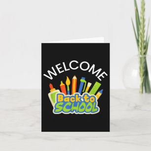 Cute Welcome Back To School For Teachers And Educa Card